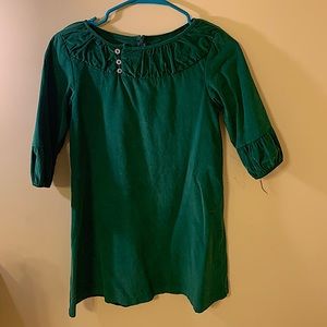 Bella Bliss Green Corduroy Dress